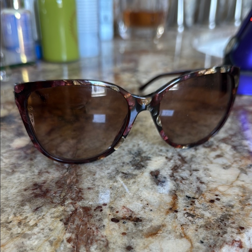 Bulgari Brown Sunglasses Cat-Eye Gradient Lenses